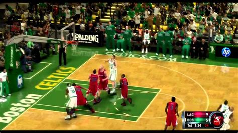 Nba 2k12 Los Angeles Clippers Vs Boston Celtics Gameplay Youtube