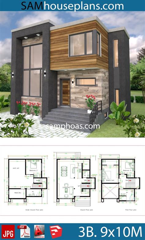 The second consideration for bed placement is that you typically don't want to have to walk around other furniture or go too far out of the way to get into do not over crowd the room with furniture. House Plans 9x10 with 3 Bedrooms - SamPhoas Plan ...