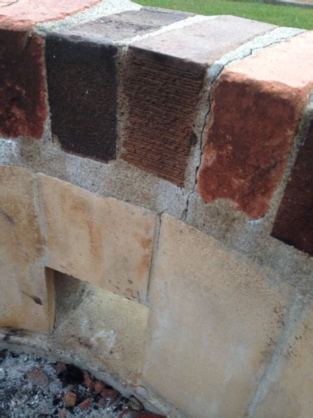 Fireplace mortar cartridge in gray. Need Advice: Fire Pit - Brick Work - Mortar Splitting ...