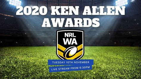 2020 Nrl Wa Ken Allen Awards Youtube