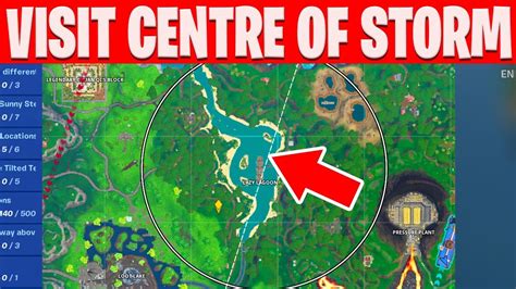 Visit The Center Of A Storm Circle Fortnite Youtube