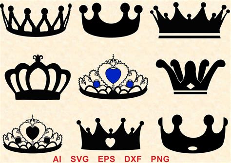 Crown Bundle Svgking Crown Svgcrown For Birthday Crown For Etsy