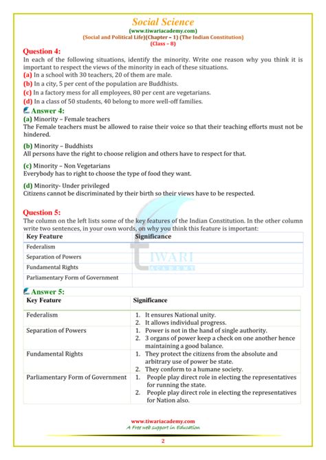 Ncert Solutions For Class 8 Social Science Civics Chapter 1 — Db