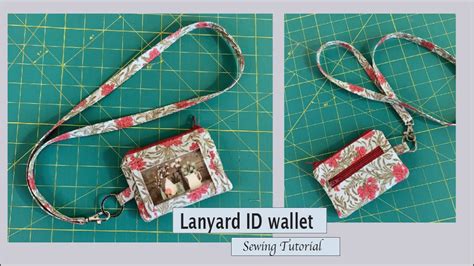 Lanyard Id Wallet With 2 Zipped Pockets Sewing Tutorial Youtube