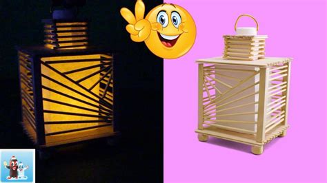 How To Make A Popsicle Stick Lantern Art And Crafts Ideas Youtube