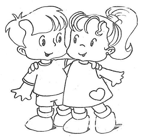 Imágenes de niños para colorear