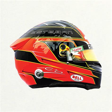 There is new esteban ocon 2021 season helmet! Esteban Ocon 2020 Helmet Formula 1 F1, Grand Prix Poster ...