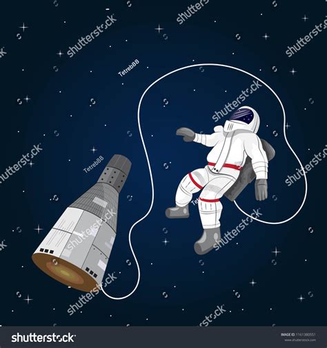 Astronaut Cosmonaut Person Trained By Human Stock Vector Royalty Free