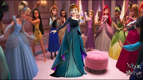 queen anna frozen 2 meets disney princesses ralph breaks the internet youtube