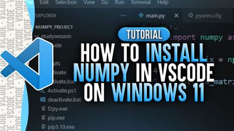 How To Install NumPy In Visual Studio Code Windows YouTube