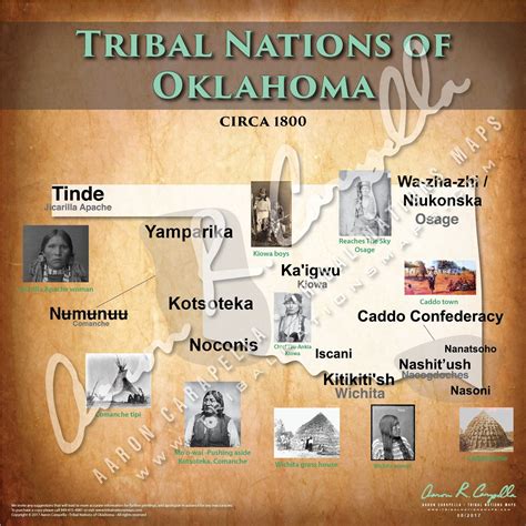 Indian Tribes In Oklahoma Map Show Me A Map Of The United States