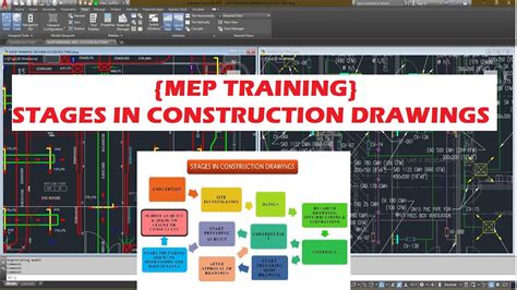 Autocad Drawing Stages Autocad Mep Tutorial For Beginners Youtube