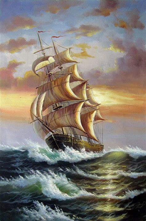 Tall Ship Sailing 112 Painting By Lermay Chang Artmajeur Ship