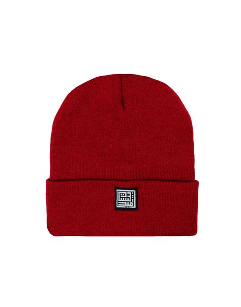 Basic Beanie Red Middle Beast