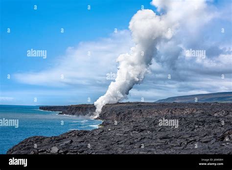 Kilauea Volcano Lava Flow Sends 2000 Degree Magma Through A Lava Tube