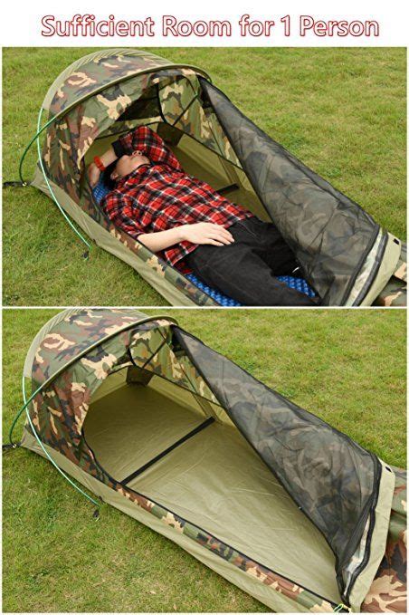 Ultralight 1 Person Waterproof Bivy Tent For Camping Hiking Hunting Quick Easy