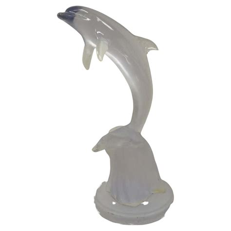 Donjo Acrylic Lucite Dolphin Statue Sculpture 394750 Modern Figure For