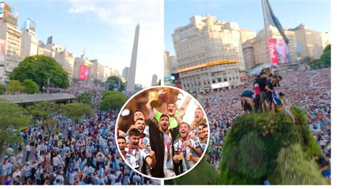 Incredible Drone Footage Shows Mass Celebrations In Argentina S Capital Buenos Aires Following