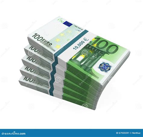 stacks of 100 euro banknotes stock image image of banknote prosperity 67935591