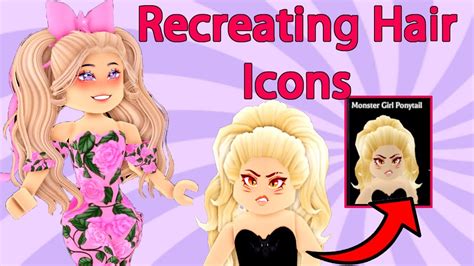 RECREATING Hair Icons Royale High Roblox YouTube