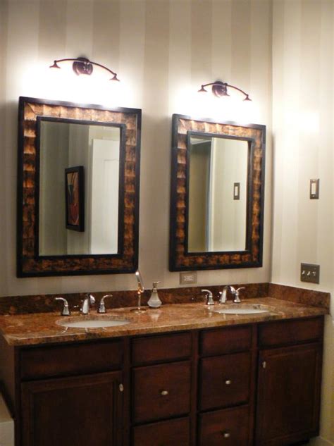 A large bathroom mirror can make all the difference when getting ready in the morning. 10 Beautiful Bathroom Mirrors | HGTV