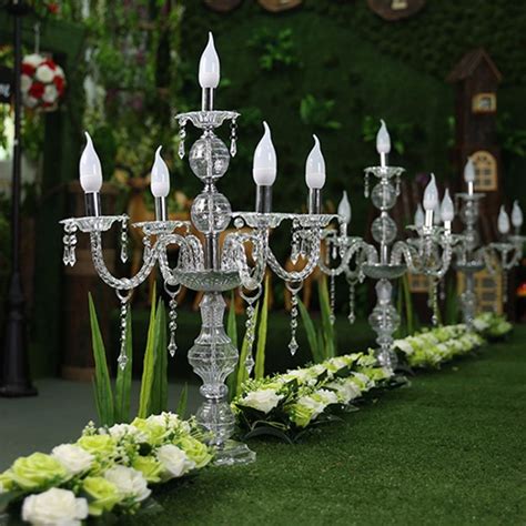 55cm To 150cm Tall Upscal Table Centerpiece Acrylic Crystal Wedding