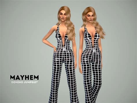 Domino Jumpsuit The Sims 4 Catalog