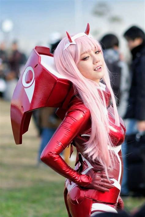 Cosplay Darling In The Franxx Zero Two Cosplay Woman Anime Cosplay