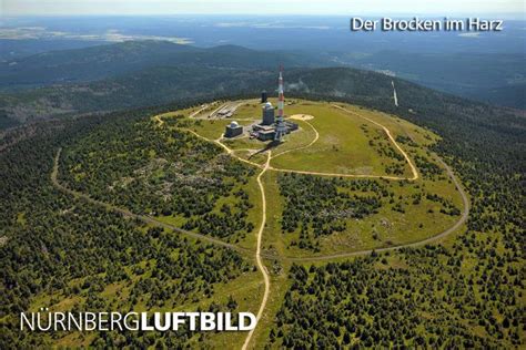 Der Brocken Im Harz Blick Von Nordwesten Luftaufnahme In 2023 Harz