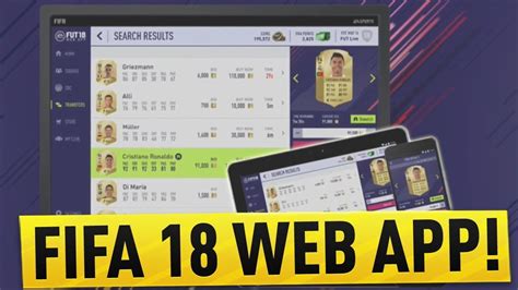 The fifa 21 web app helps ultimate team players work on their squads when they're not nearby a console. FIFA 18 WEB APP RELEASE DATE CONFIRMED? & WEB APP TRADING ...