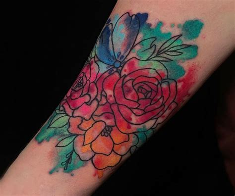 11 Floral Watercolor Tattoo Ideas That Will Blow Your Mind Alexie