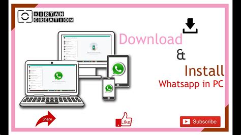 How To Download And Install Whatsapp In Pc Youtube