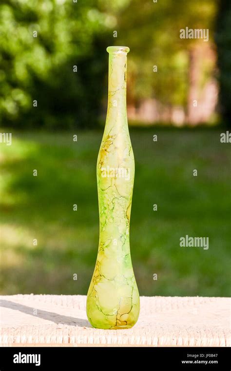 Vintage Old Fashioned Glass Bottle Stock Photo Alamy