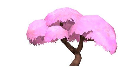 Cherry Blossom Tree Hand Painted 3d Model By Malicefay Art
