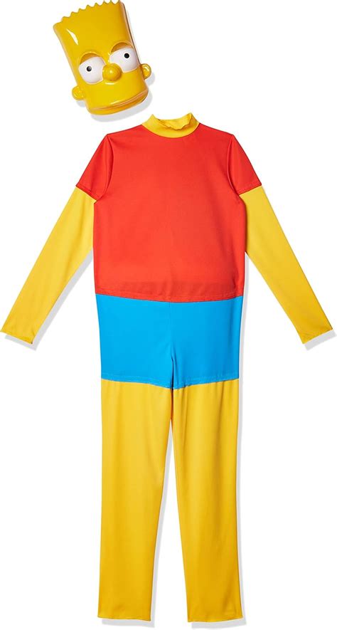 Disguise Costumes The Simpsons Bart Simpson Deluxe Costume Redyellowblue Large