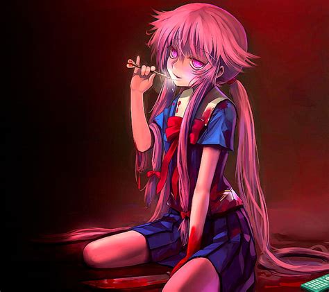Yuno Gasai Anima Axe Crazy Evil Gasai Killer Knife Pink Psycho