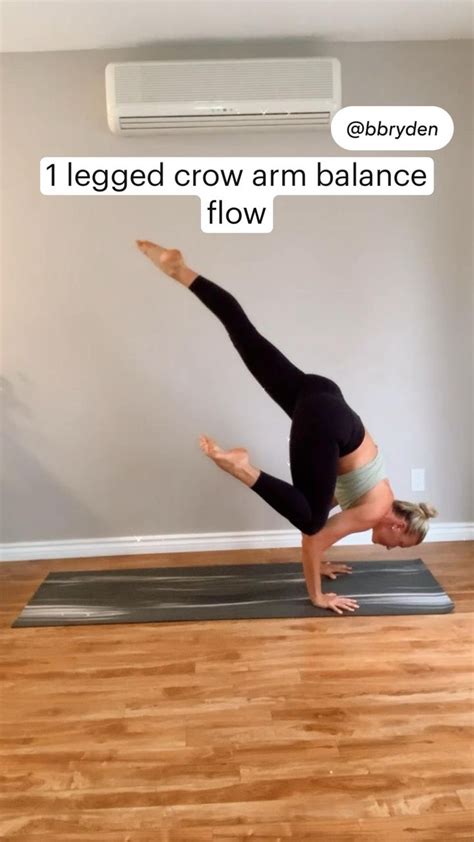 1 Legged Crow Arm Balance Yoga Flow With Brittany Bryden Yoga Tips