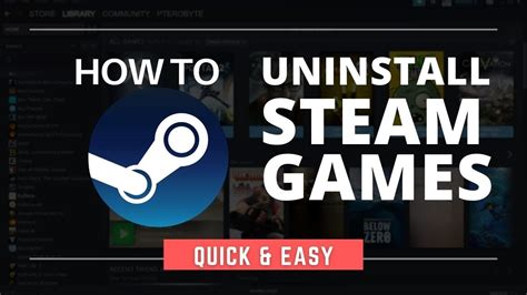 How To Uninstall Steam Games Expert Guide Youtube