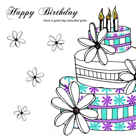 Happy Birthday Drawing Designs At Getdrawings Free Download
