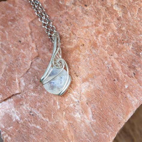 Rainbow Moonstone Necklace 3 The Crystal Council