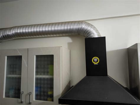 How To Conceal Chimney Exhaust Pipe In Modular Kitchen Fi Interiors
