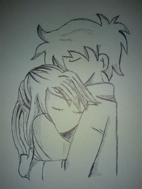 Boy And Girl Hugging Drawing Art Drawing Skill