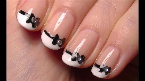 ♥ Cute Little Bow Nail Art • Simple Nail Polish Art Tutorial For Short