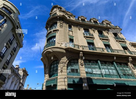 Colonial Buildings Historic Ciudad Vieja Old Town Montevideo Uruguay South America Stock
