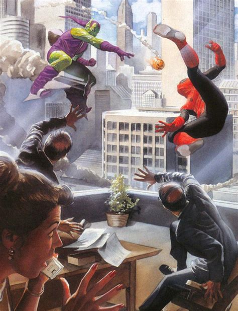 Spider Man Vs The Green Goblin By Alex Ross Spiderman