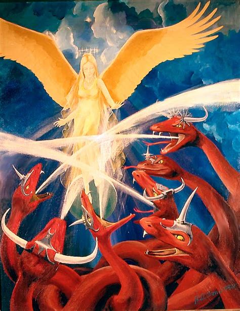 Revelation 12 Woman Man Child Angry Dragon Kicked Out Of Heaven