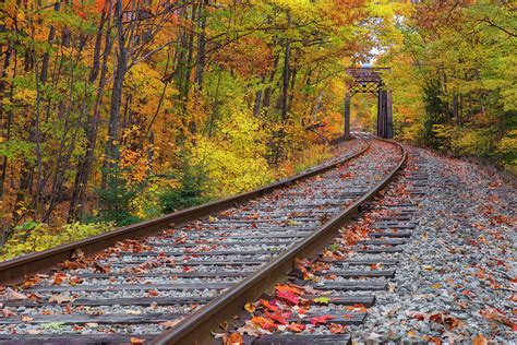 Autumn Railroad Photograph By White Mountain Images Fine Art America