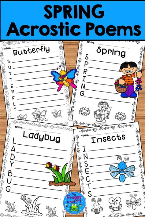 Spring Acrostic Poems Spring Writing Activity Spring Bulletin Board