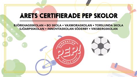 Aktuellt Här är årets Certifierade Generation Pep Skolor Generation Pep