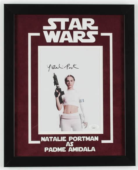 Natalie Portman Signed Star Wars 125x155 Custom Framed Photo
